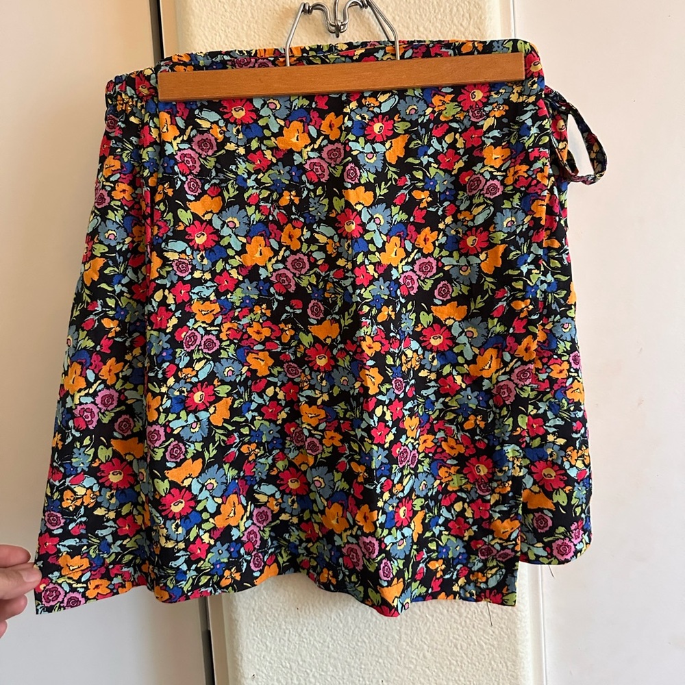 Floral Wrap Skirt